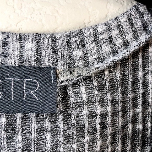 ASTR Ribbed Grey Midi Dress, M - Picture 4 of 6